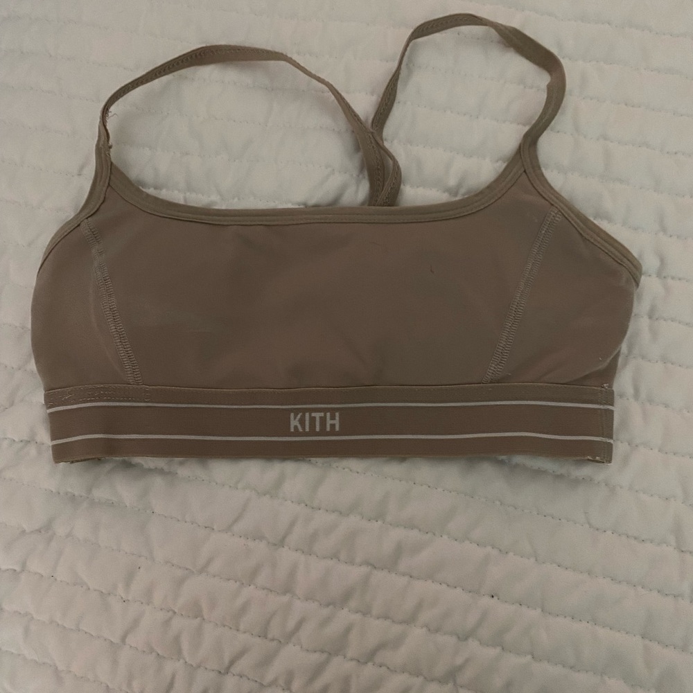 kith tan/brown sports bra